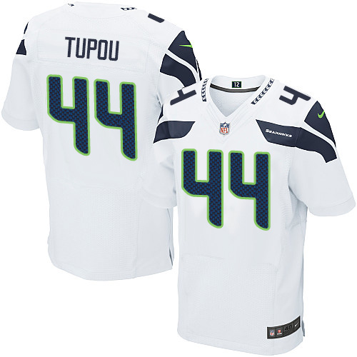 Men's Elite Tani Tupou Nike Jersey White Road - #44 NFL Seattle Seahawks